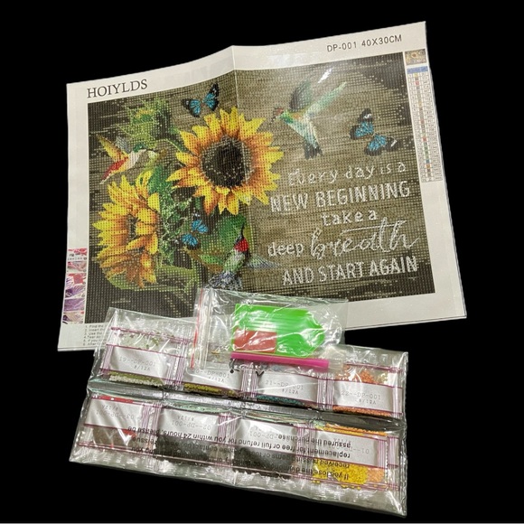 Other - Hoiylds “Diamond” Bead Embroidery Canvas & Beads Kit